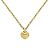 Collana in metallo dorato a forma di cuore Christian Dior D'oro