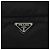 PRADA Bolso de Hombro de Nylon Negro Plateado Auténtico 111866 Plata - vista 18