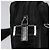 PRADA Bolso de Hombro de Nylon Negro Plateado Auténtico 111866 Plata - vista 9