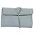 Estuche de joyería PRADA de nylon azul claro plateado auténtico mr1000 - vista 12