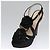 PRADA Tacchi alti Seta 37 1/2 Nero Auth ac3535 - vista 17