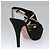 PRADA Tacchi alti Seta 37 1/2 Nero Auth ac3535 - vista 18