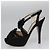 PRADA Tacchi alti Seta 37 1/2 Nero Auth ac3535 - vista 20