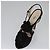 PRADA Tacchi alti Seta 37 1/2 Nero Auth ac3535 - vista 6