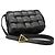 Bolso Bottega Veneta Cassette Acolchado Negro de Piel