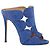 Sandali Mules Giuseppe Zanotti in Suede Blu Blu scuro