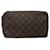 Trousse Toilette 28 Louis Vuitton Marrom Lona  ref.2021191