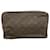 Trousse Toilette 28 Louis Vuitton Marrom Lona  ref.2021290