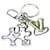 Louis Vuitton Leather Metal Key Ring MP3453 Blue  ref.2021594