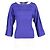 Top a maniche 3/4 M Missoni in lana blu - vista 4