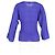 Top a maniche 3/4 M Missoni in lana blu - vista 6