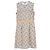 Abito sheath in macramè floreale Moschino Cheap and Chic in poliestere multicolore - vista 2