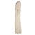Self portrait Vestido maxi em cetim creme com design bordado da Self-Portrait Branco Cru - vista 2