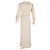 Self portrait Vestido maxi em cetim creme com design bordado da Self-Portrait Branco Cru - vista 3