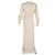 Self portrait Vestido maxi em cetim creme com design bordado da Self-Portrait Branco Cru - vista 6
