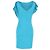 Emilio Pucci Kleid mit Flatterärmeln aus türkisem Polyester - Ansicht 3