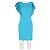 Emilio Pucci Kleid mit Flatterärmeln aus türkisem Polyester - Ansicht 4