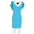 Emilio Pucci Kleid mit Flatterärmeln aus türkisem Polyester - Ansicht 6