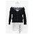 Weit geschnittene V-Ausschnitt-Cardigan von Alexander McQueen aus schwarzer Wolle - Ansicht 6