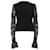 Alexander Mcqueen Rüschiger Strickpullover aus schwarzer Wolle  - Ansicht 1