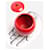 Fornasetti Apple shaped candle holder, refillable Red - view 2