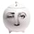 Fornasetti Round diffuser with lid #1 White