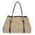 Damentasche aus Canvas Gucci GG Twins 232957 Schwarz Beige