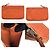 Pochette in pelle Taurillon Clémence Dogon GM di Hermès Arancione - vista 4