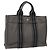 Hermès HERMES Fourre Tout PM Handtasche aus Canvas Grau Auth ti2740 Braun