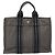 Hermès HERMES Fourre Tout PM Handtasche aus Canvas Grau Auth ti2740 Braun - Ansicht 13