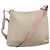 Christian Dior Trotter Canvas Schultertasche Beige Rosa Silber Authentisch mr996