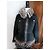 Autre Marque Schwarze Wildlederjacke mit Silberfuchskragen - Ansicht 5