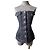 Jean Paul Gaultier Corsé Bustier de Algodón Azul Marino