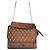 Borsa Lancel Ninon Marrone in Pelle M Silver hardware