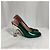 Décolleté con tacco trasparente metallico Dries Van Noten in pelle verde - vista 14
