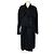 Timeless Chanel Schwarzer Kaschmir-Trenchcoat mit Gürtel Größe 42 FR