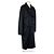 Timeless Chanel Schwarzer Kaschmir-Trenchcoat mit Gürtel Größe 42 FR - Ansicht 3