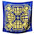 Hermès Hermes Paris Vintage Blue Les Berlines 1972 Francoise de la Perriere Silk  ref.2024943