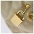 PRADA Borsa a mano con catena in nylon beige oro Auth mr979 D'oro - vista 18