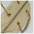 PRADA Borsa a mano con catena in nylon beige oro Auth mr979 D'oro - vista 6