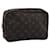 LOUIS VUITTON Monogram Trousse Toilette 23 Bolsa Clutch M47524 LV Auth 110863 Monograma Lona  ref.2026646