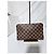 Borsa Louis Vuitton Damier Ebene Marrone - vista 3