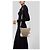 Borsa a tracolla Prada Canapa Logo Jacquard Marrone/Bianco - vista 3