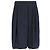 Timeless Gonna al ginocchio in cotone blu navy di Chanel