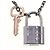 Collana a forma di lucchetto Valentine Louis Vuitton Nero - vista 2