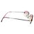 Gafas de sol sin montura Chanel CC logo con tinte rosa 4002 - vista 6