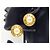 Chanel Vintage gehämmertes Medaillon Ohrringe mit Kunstperlen Gold hardware - Ansicht 6