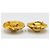 Chanel Vintage gehämmertes Medaillon Ohrringe mit Kunstperlen Gold hardware - Ansicht 7