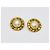 Chanel Vintage gehämmertes Medaillon Ohrringe mit Kunstperlen Gold hardware - Ansicht 8