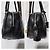 Borsa a Spalla Prada Saffiano Lux Bauletto Nera Nero - vista 11